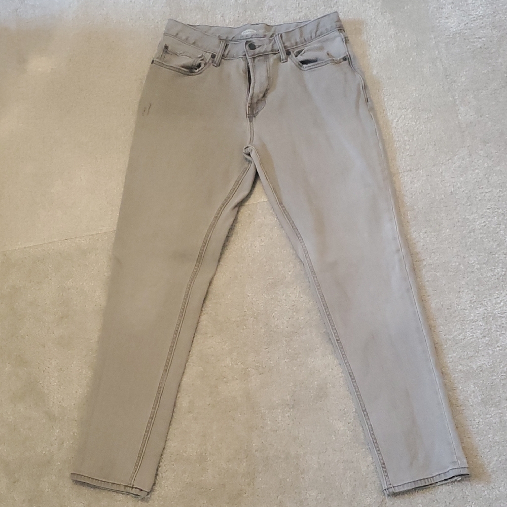 Old Navy Gray Relaxed Slim Fit Built In Flex